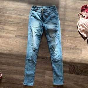american eagle light colored jegging